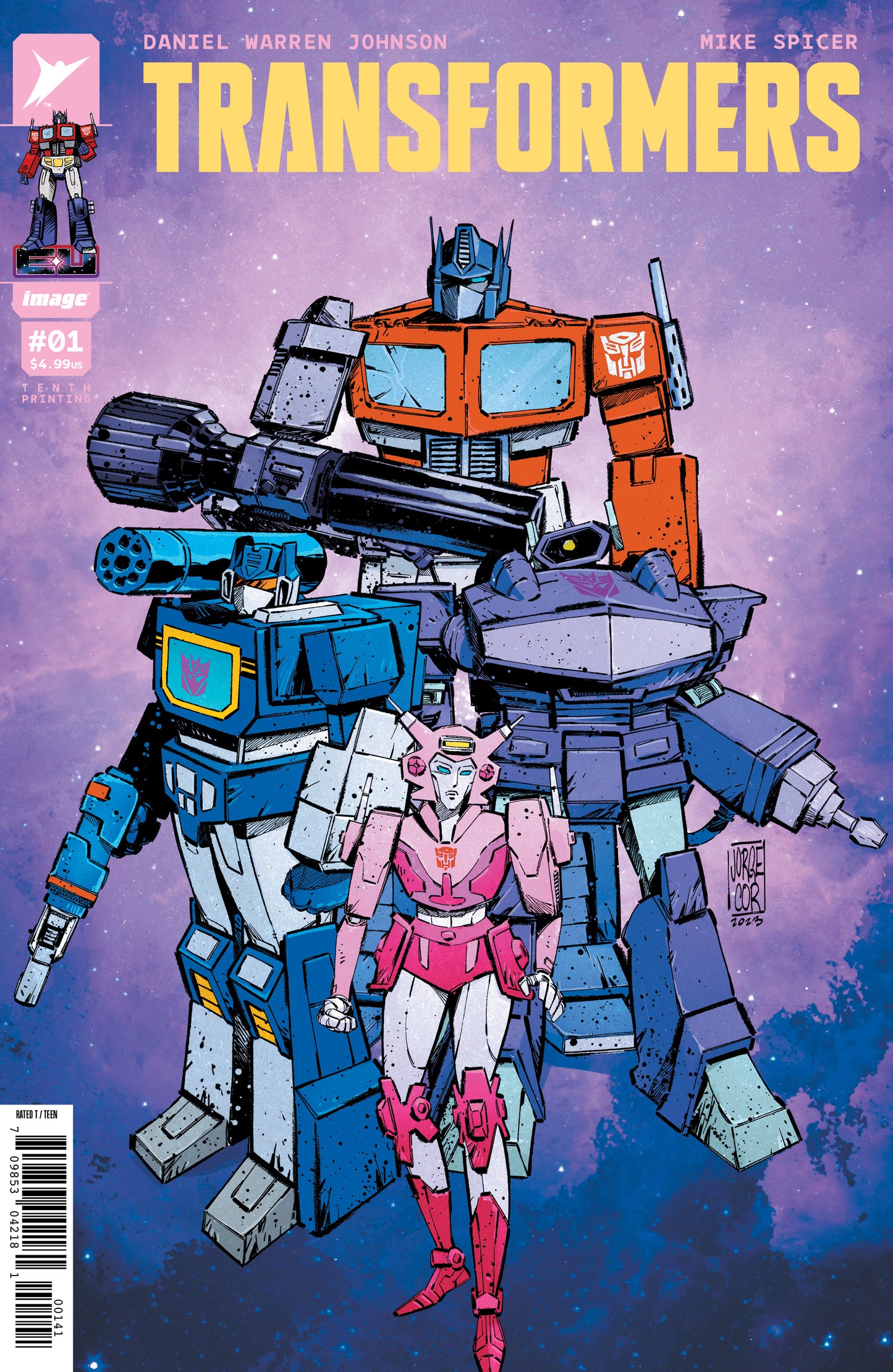 TRANSFORMERS #1 10TH PTG CVR D JORGE CORONA & MIKE SPICER VAR