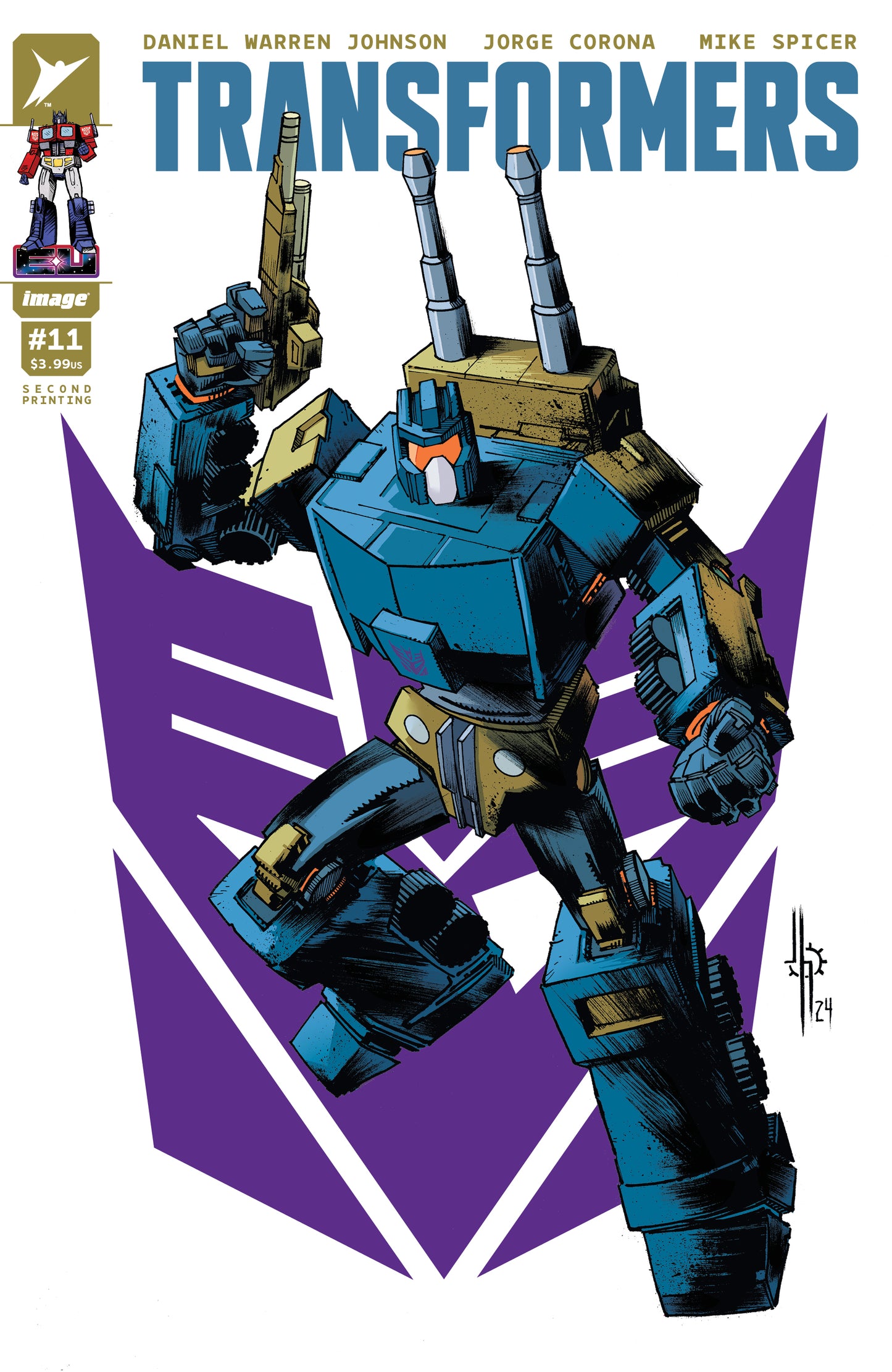 TRANSFORMERS #11 2ND PTG CVR A JASON HOWARD DECEPTICON VAR