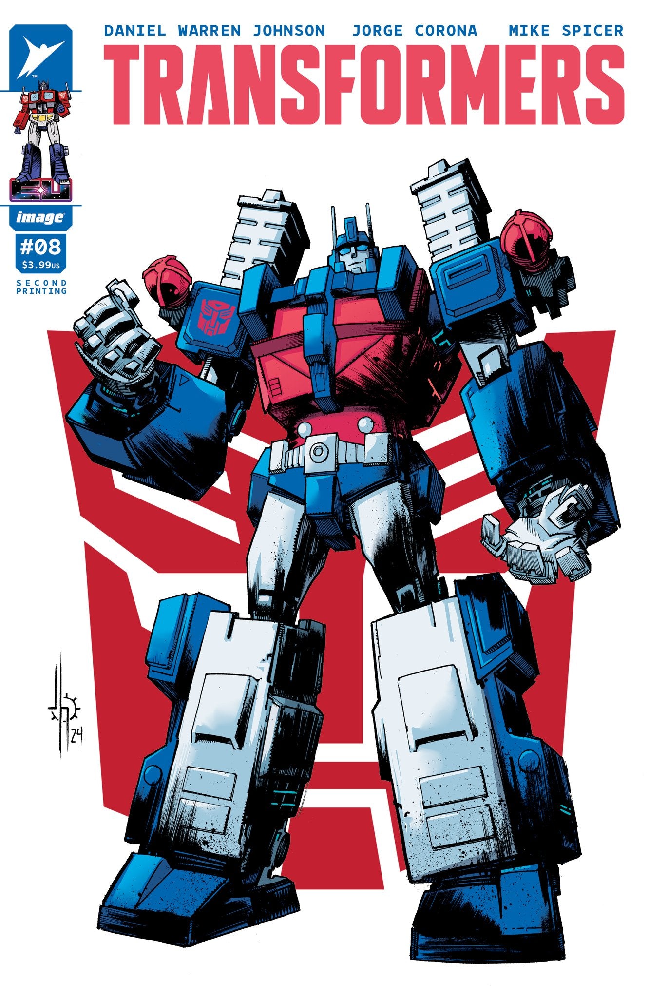 TRANSFORMERS #8 SECOND PRINTING CVR A JASON HOWARD AUTOBOTS - PREORDER