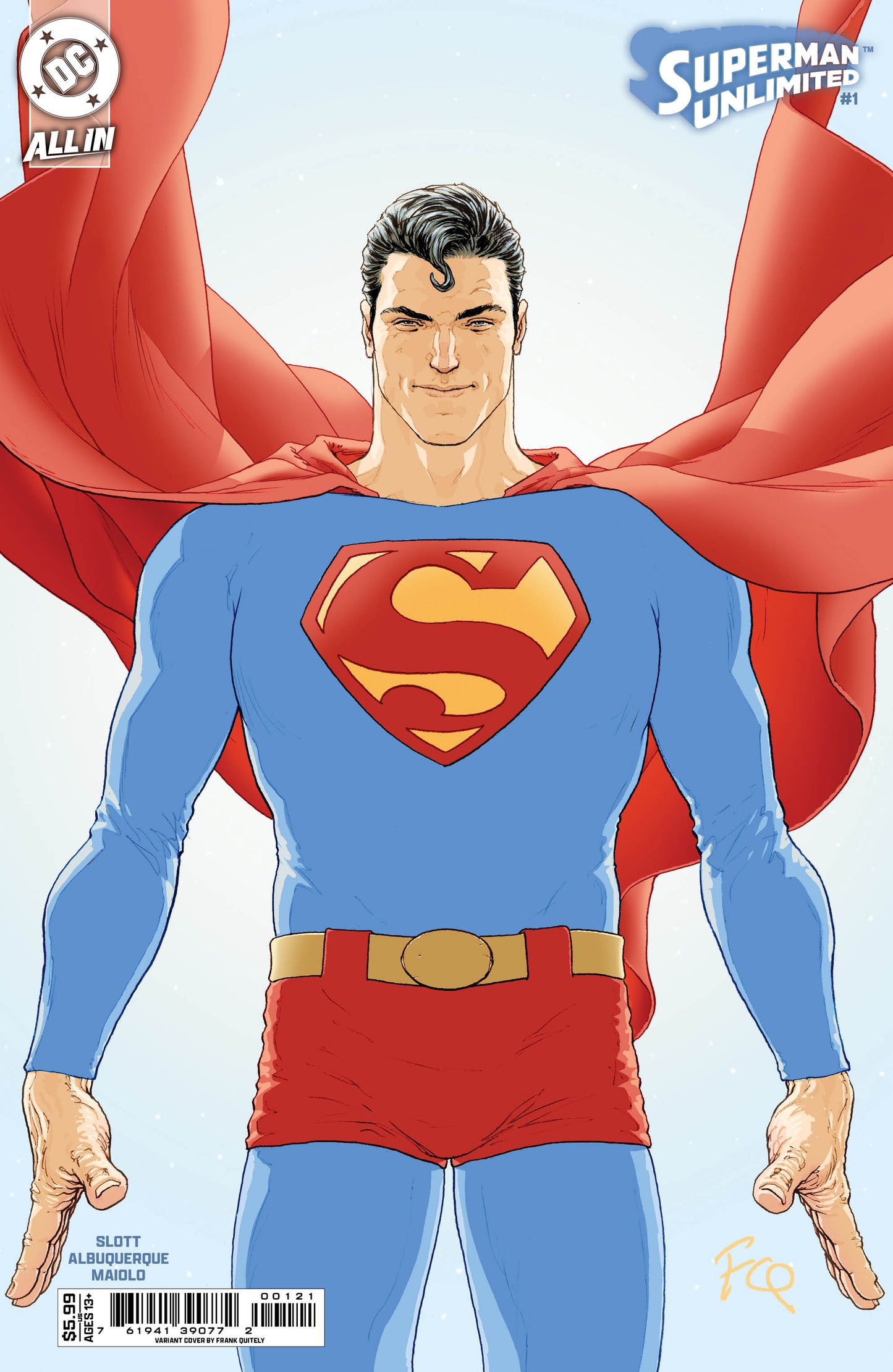 SUPERMAN UNLIMITED #1 CVR B FRANK QUITELY CARD STOCK VAR - PREORDER 21/5/25