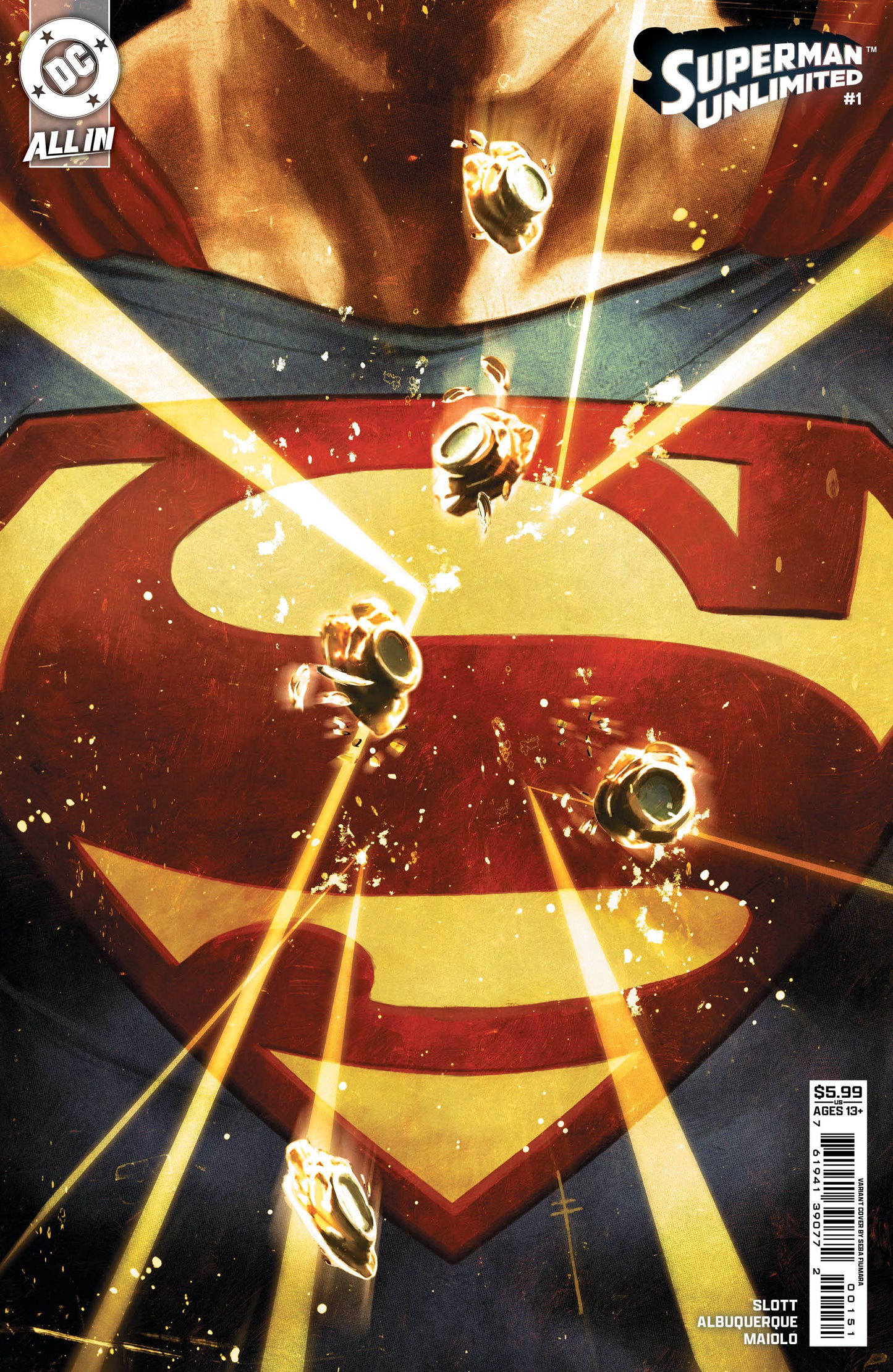 SUPERMAN UNLIMITED #1 CVR E SEBASTIAN FIUMARA CARD STOCK VAR - PREORDER 21/5/25