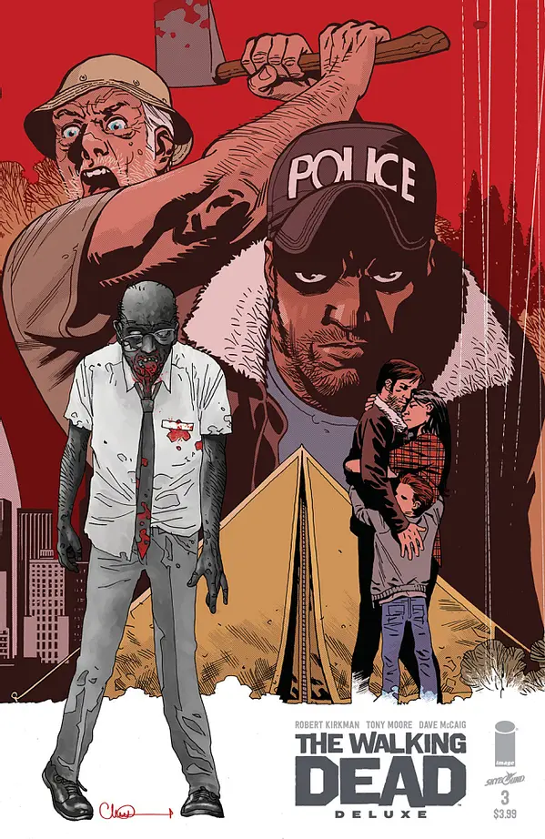 The Walking Dead Deluxe #3 Cover C Charlie Adlard Connecting Variant