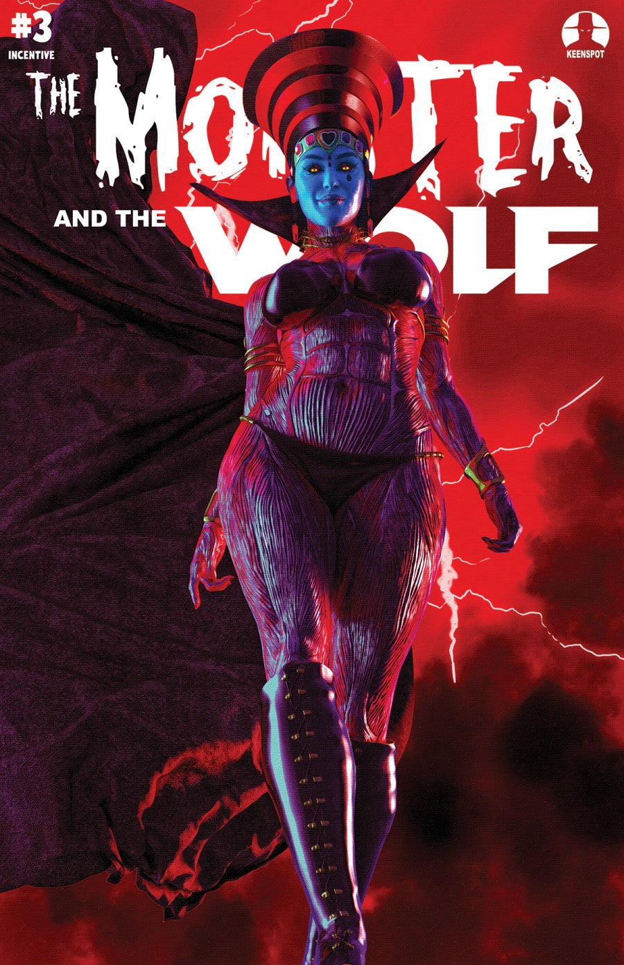 Mark Spears Monsters The Monster and the Wolf #3 Cover E 1:50 Queen Of Hearts Variant - DUE IN STORE 15/4/26