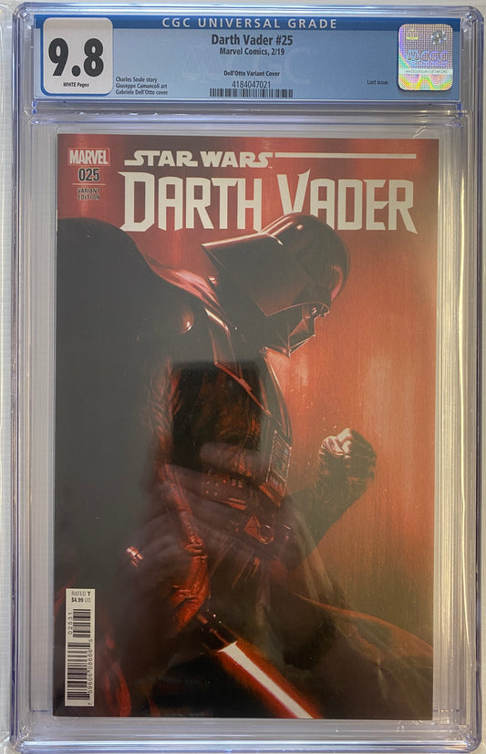 DARTH VADER #25 GABRIELE DELL OTTO VARIANT COVER CGC GRADED 9.8 NM/MT