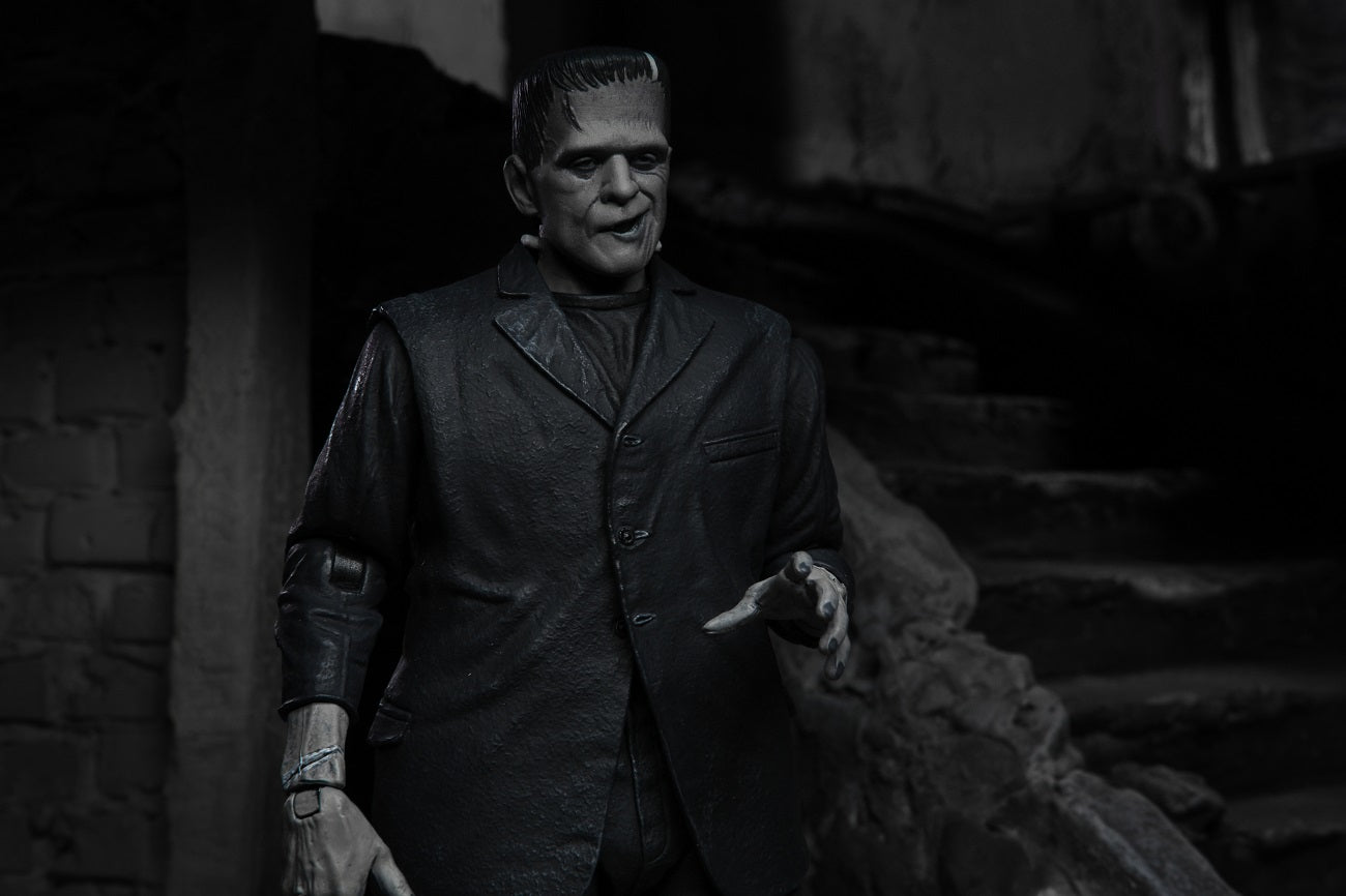 Universal Monsters 7” Scale Action Figure – Ultimate Frankenstein’s Monster (Black & White)