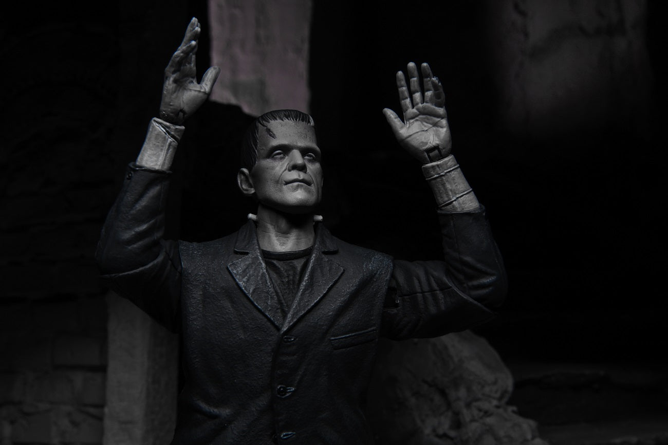 Universal Monsters 7” Scale Action Figure – Ultimate Frankenstein’s Monster (Black & White)