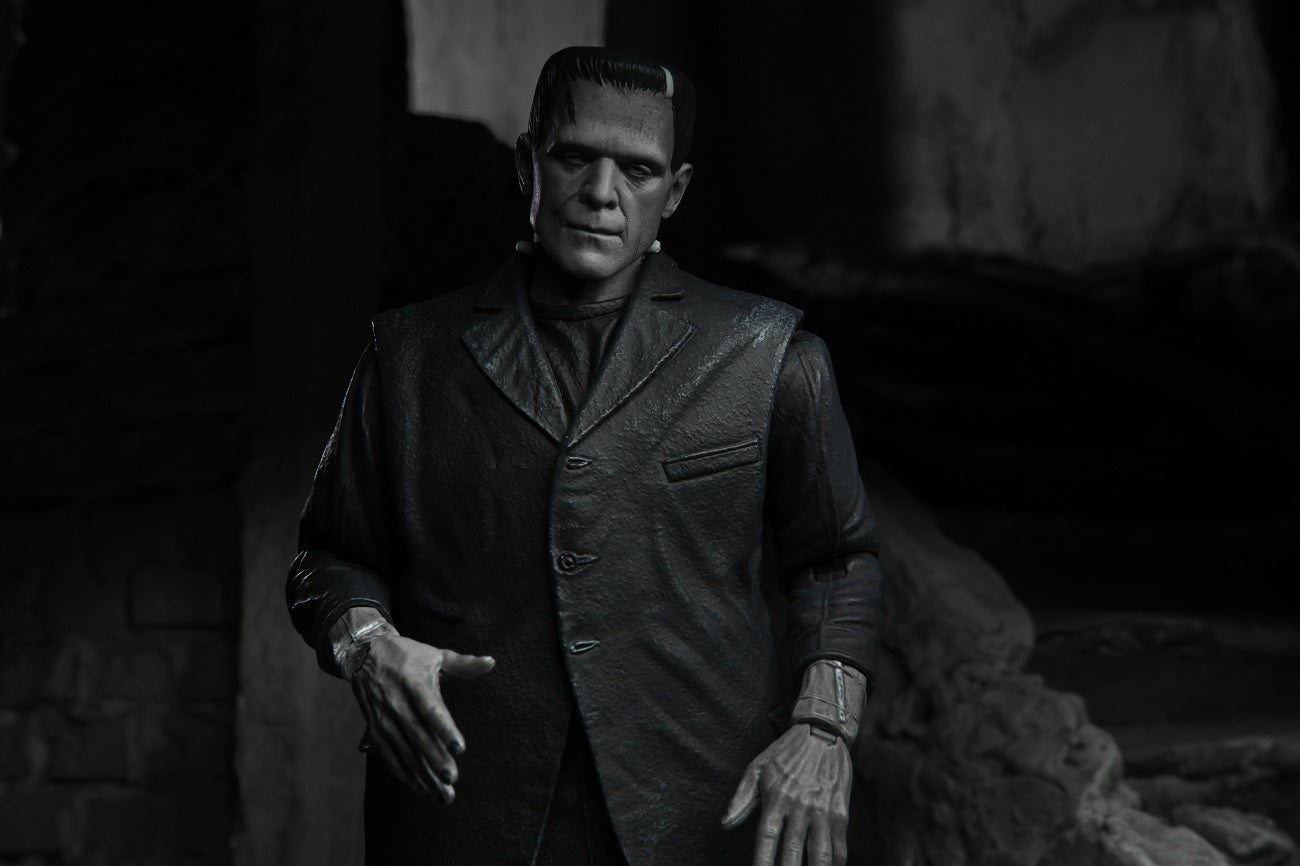 Universal Monsters 7” Scale Action Figure – Ultimate Frankenstein’s Monster (Black & White)