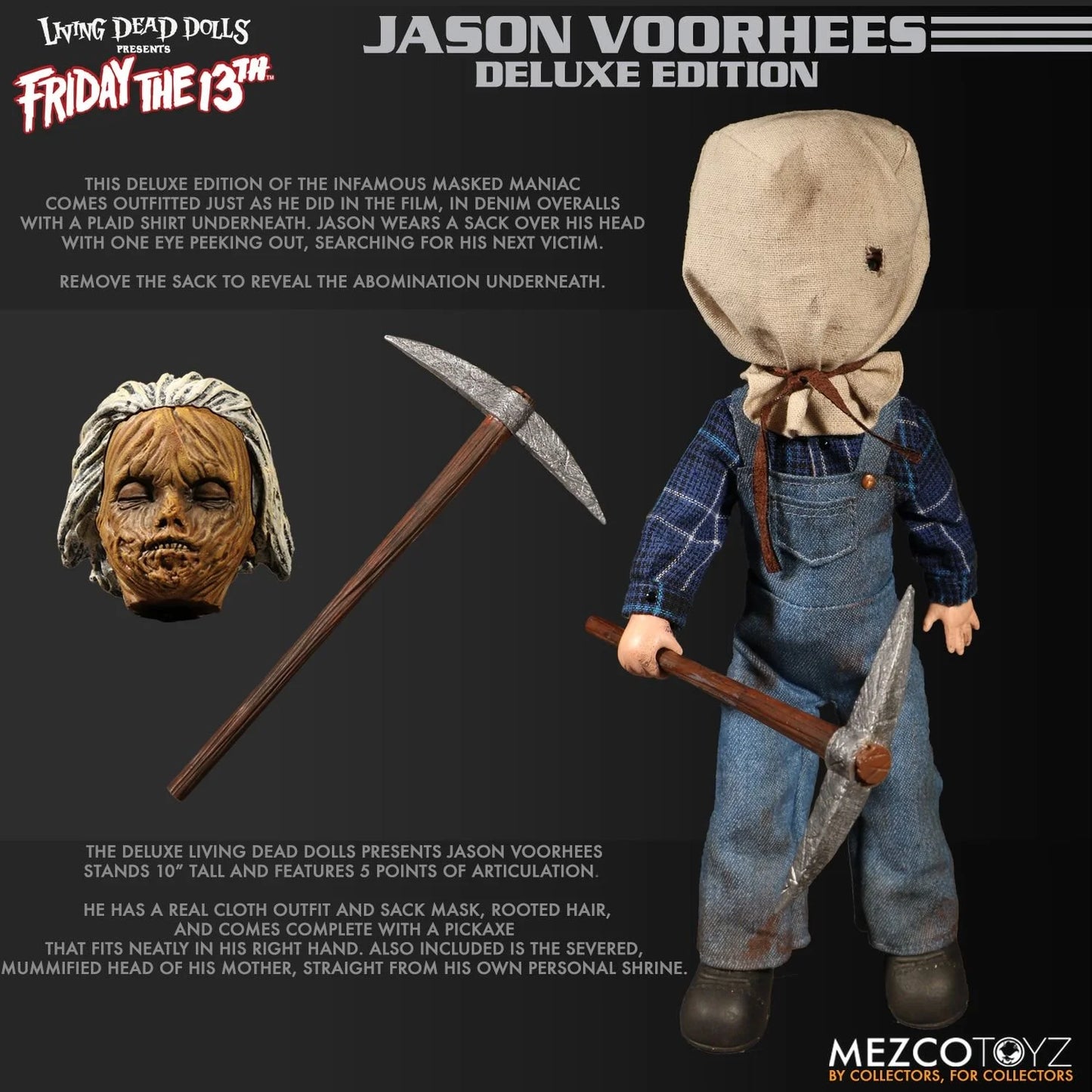 Living Dead Dolls Presents Friday The 13th Part 2: Jason Voorhees - Deluxe Edition  - LAST ONE!