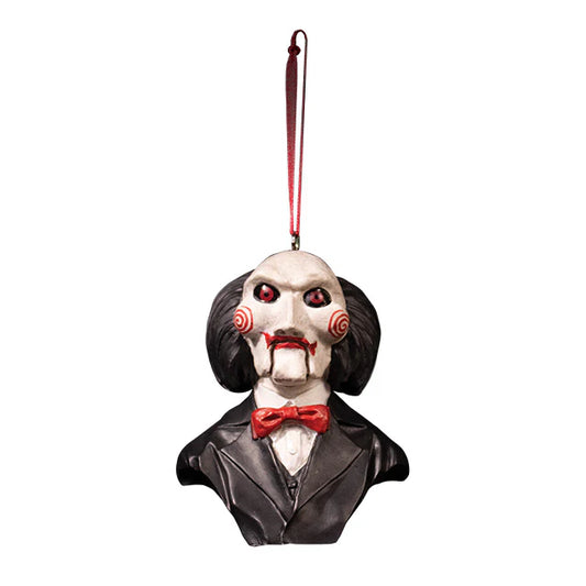 HOLIDAY HORRORS SAW BILLY PUPPET ORNAMENT –  PRESALE DUE 30/9/24