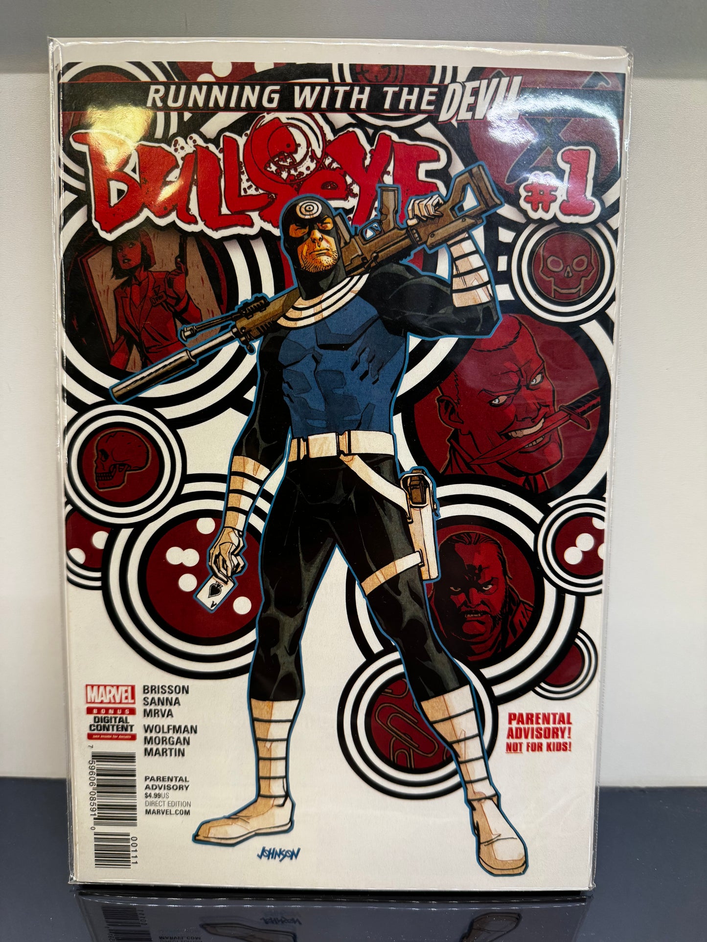BULLSEYE #1,2,3,4,5 FULL SET ALL COVERS BY DAVE JOHNSON