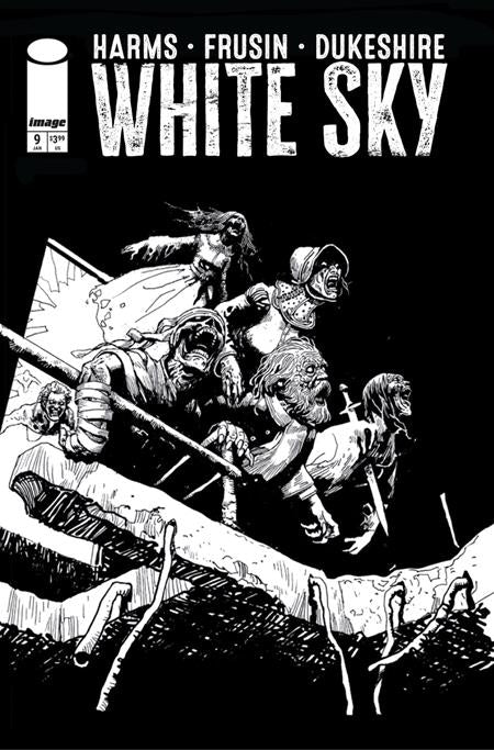 WHITE SKY #9 CVR B MARCELO FRUSIN B&W VAR (MR) - PREORDER (FOC 4/1/27) DUE IN STORE 27/1/27