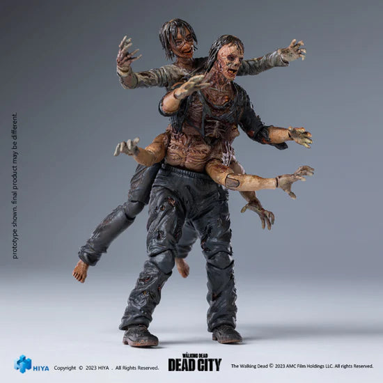 HIYA Exquisite Mini Series 1/18 Scale 4 Inch The Walking Dead Dead City Walker King Action Figure PREORDER Q4 24