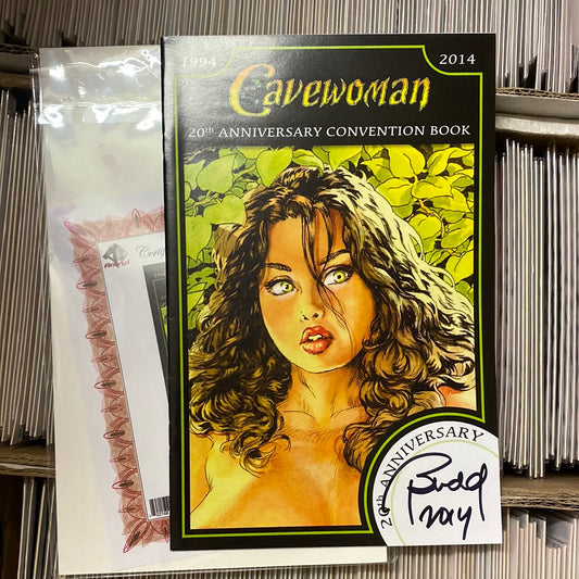 CAVEWOMAN 20th Anniversary Convention Book Signed & Sketched