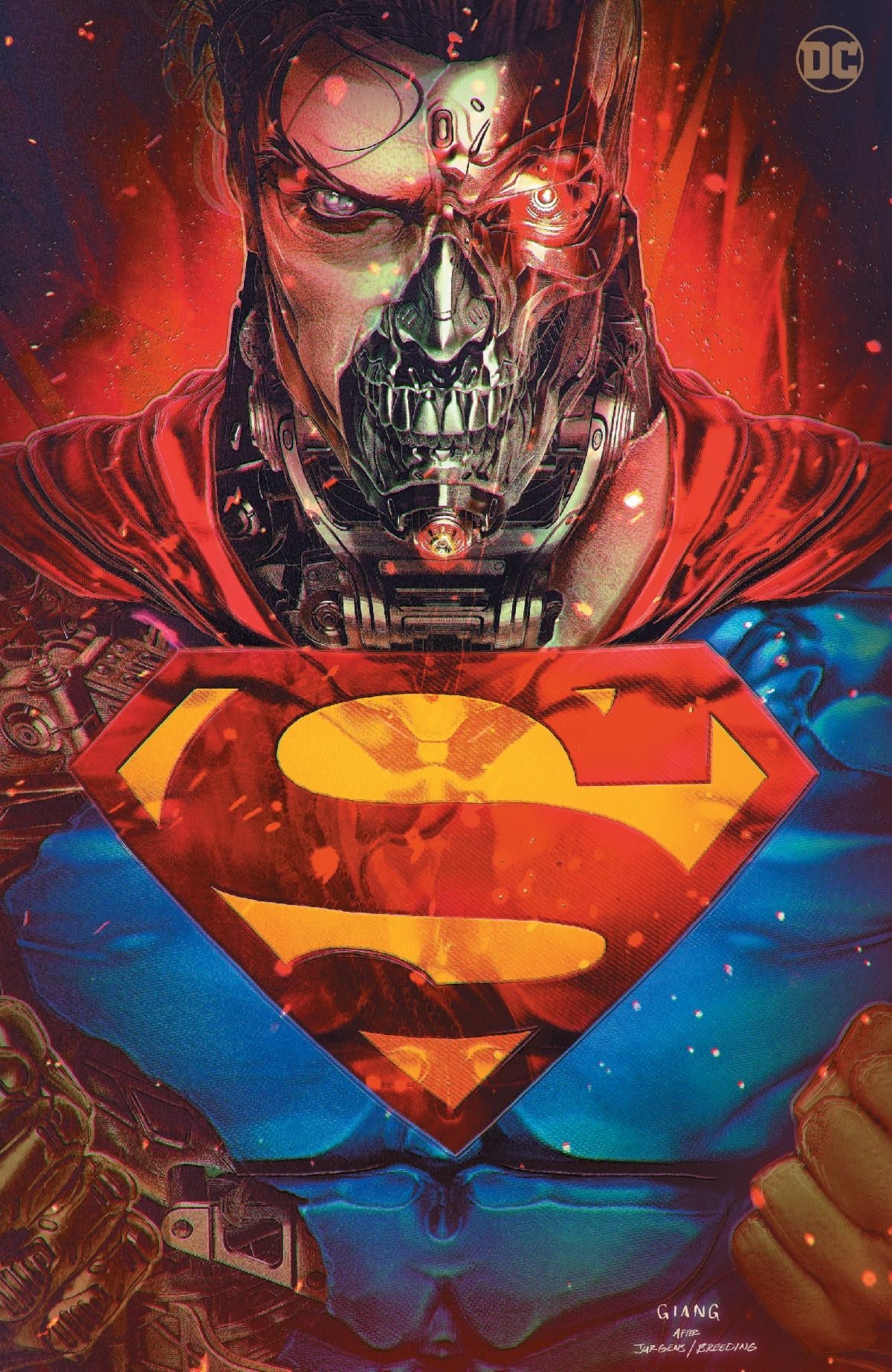 RETURN OF SUPERMAN 30TH ANNIVERSARY SPECIAL #1 (ONE SHOT) CVR B JOHN GIANG CYBORG SUPERMAN DIE-CUT VAR - PREORDER 31/10/23