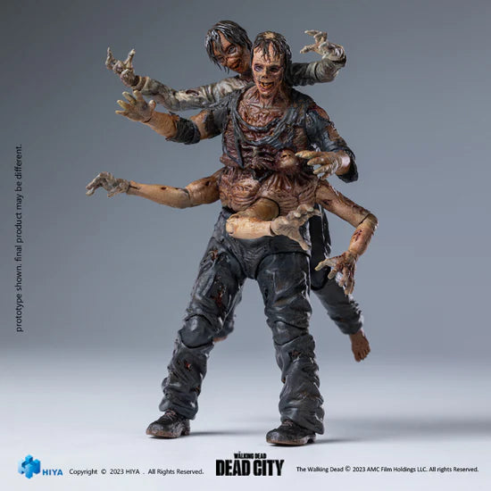 HIYA Exquisite Mini Series 1/18 Scale 4 Inch The Walking Dead Dead City Walker King Action Figure PREORDER Q4 24