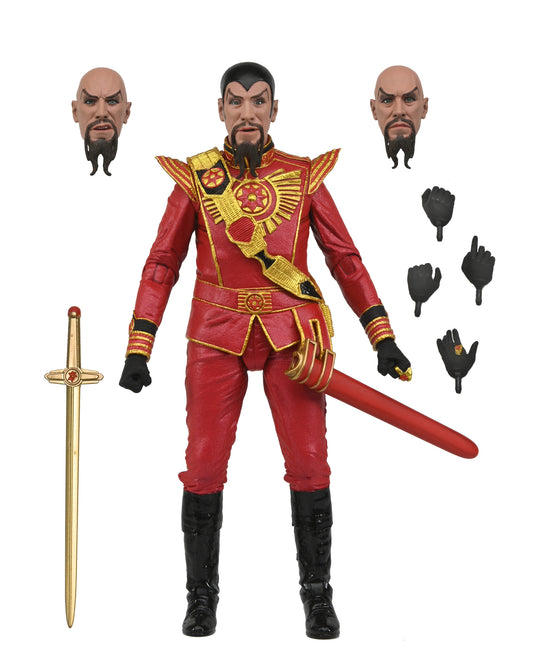 Flash Gordon (1980) 7” Scale Action Figure – Ultimate Ming (Red Military Outfit)