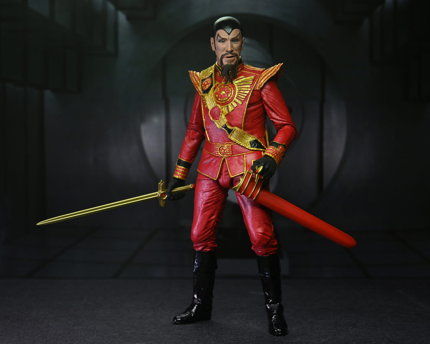 Flash Gordon (1980) 7” Scale Action Figure – Ultimate Ming (Red Military Outfit)