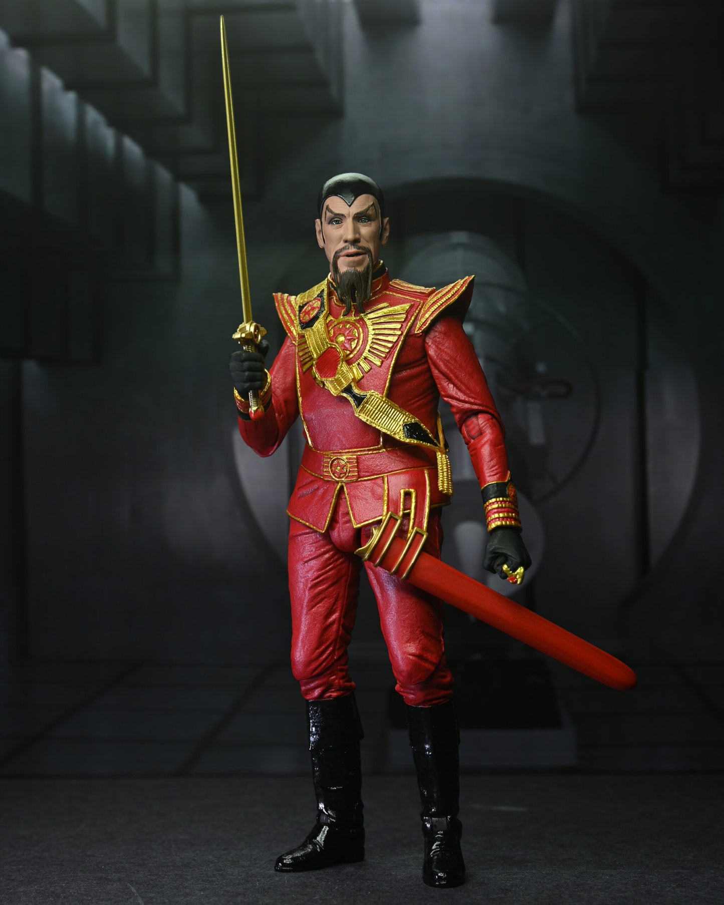 Flash Gordon (1980) 7” Scale Action Figure – Ultimate Ming (Red Military Outfit)