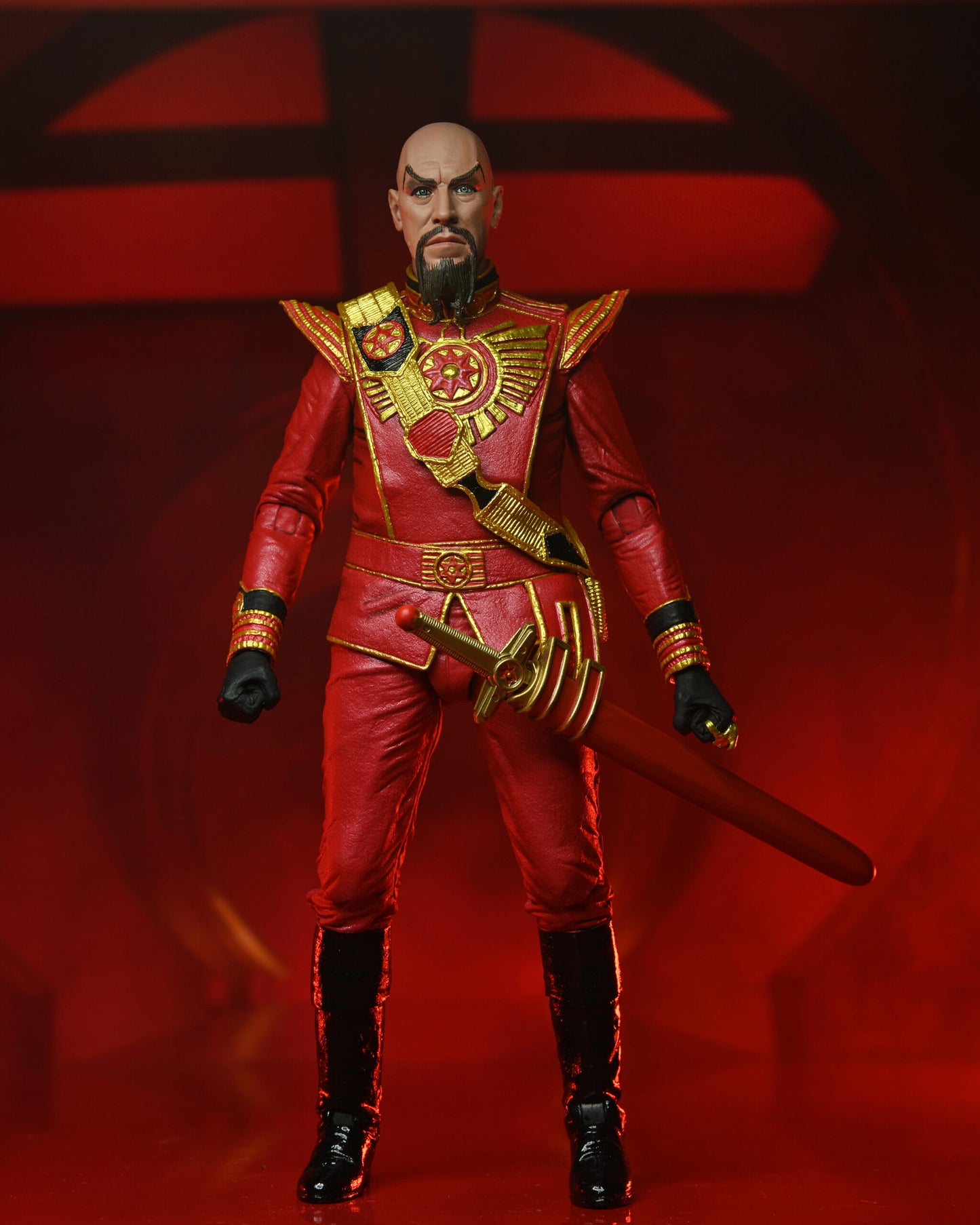 Flash Gordon (1980) 7” Scale Action Figure – Ultimate Ming (Red Military Outfit)