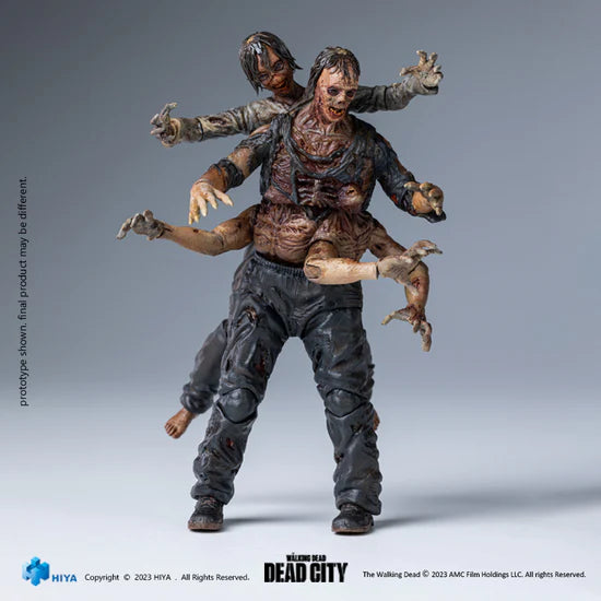 HIYA Exquisite Mini Series 1/18 Scale 4 Inch The Walking Dead Dead City Walker King Action Figure PREORDER Q4 24