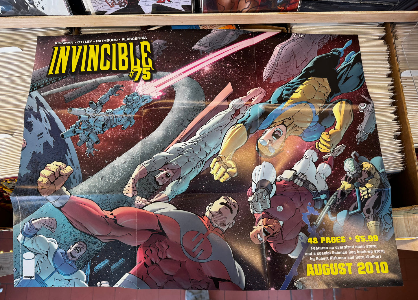 INVINCIBLE #75 PROMO FOLDED POSTER (UNUSED)