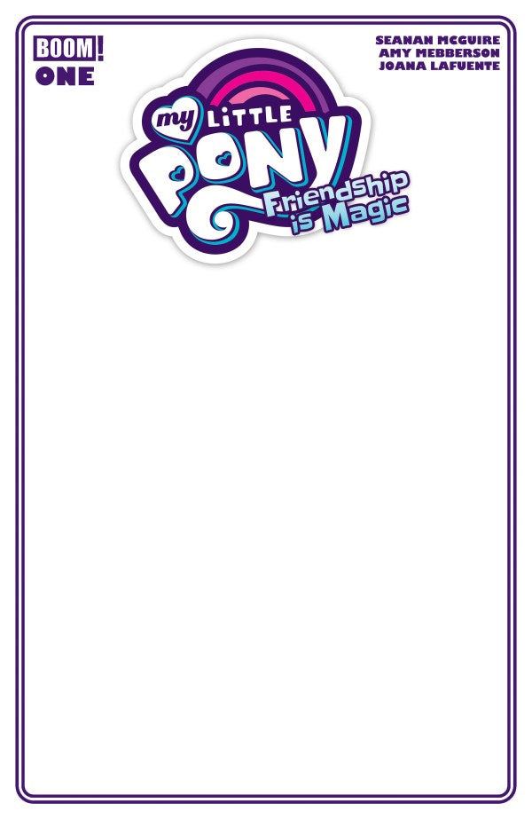 MY LITTLE PONY FRIENDSHIP IS MAGIC #1 CVR D BLANK SKETCH VAR - PREORDER (FOC 9/10/26) DUE IN STORE 2/12/26