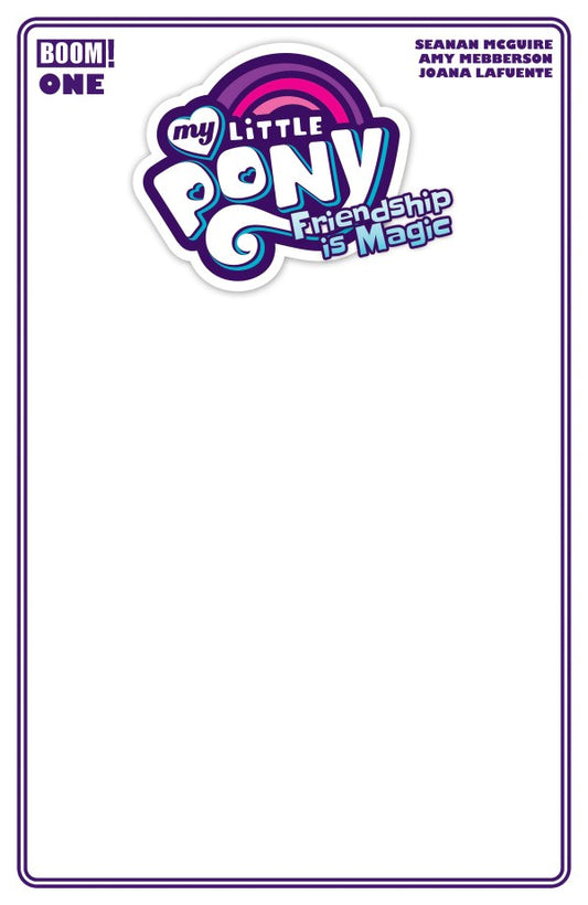 MY LITTLE PONY FRIENDSHIP IS MAGIC #1 CVR D BLANK SKETCH VAR - PREORDER (FOC 9/10/26) DUE IN STORE 2/12/26