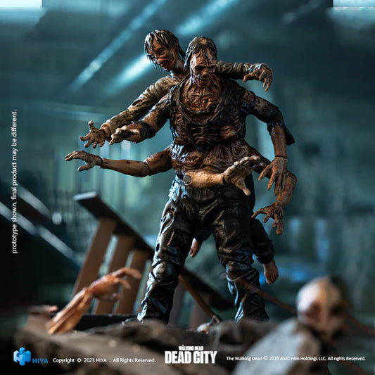 HIYA Exquisite Mini Series 1/18 Scale 4 Inch The Walking Dead Dead City Walker King Action Figure PREORDER Q4 24