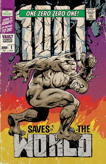 ONE ZERO ZERO ONE SAVES THE WORLD #1 CVR F INC 1:5 (50) NATHAN GOODEN VAULT VINTAGE HOMAGE VAR - PREORDER (FOC 5/10/26) DUE IN STORE 4/11/26