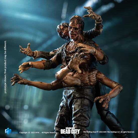 HIYA Exquisite Mini Series 1/18 Scale 4 Inch The Walking Dead Dead City Walker King Action Figure PREORDER Q4 24