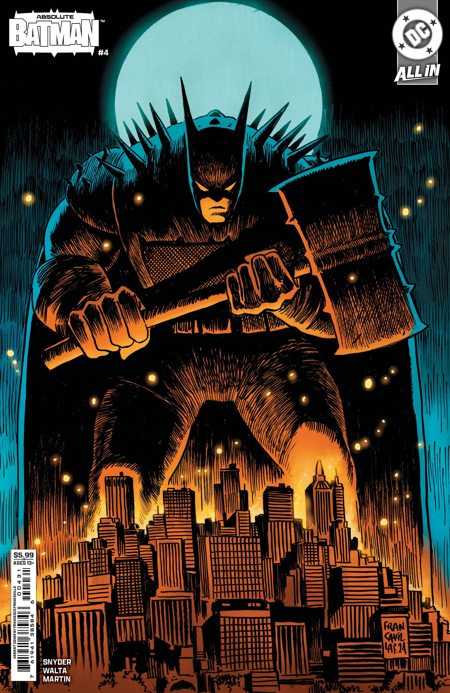 ABSOLUTE BATMAN #4 CVR C FRANCESCO FRANCAVILLA CARD STOCK VAR - PREORDER