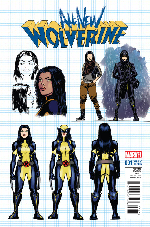 ALL NEW WOLVERINE #1 DAVID LOPEZ DESIGN VAR