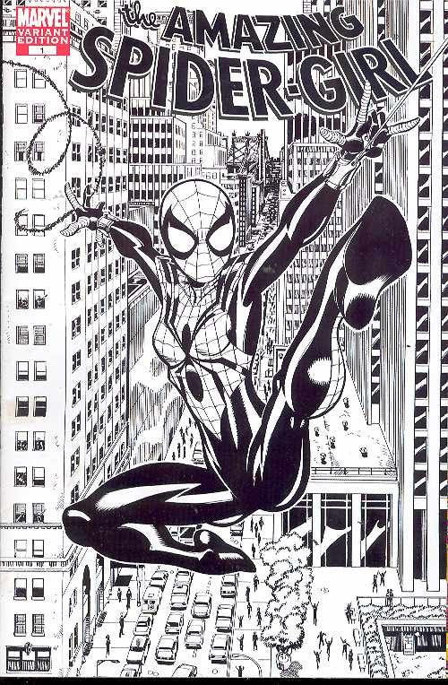 AMAZING SPIDER-GIRL #1 RON FRENZ SKETCH VAR