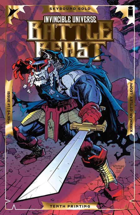 INVINCIBLE UNIVERSE BATTLE BEAST #1 10TH PTG CVR A RYAN OTTLEY & ANNALISA LEONI EMBOSS & GOLD FOIL - PREORDER (FOC 14/9/26) DUE IN STORE 14/10/26