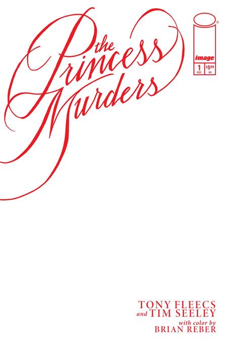 PRINCESS MURDERS #1 CVR E BLANK SKETCH VAR - PREORDER FOC 9/11/26  DUE IN STORE 23/12/26