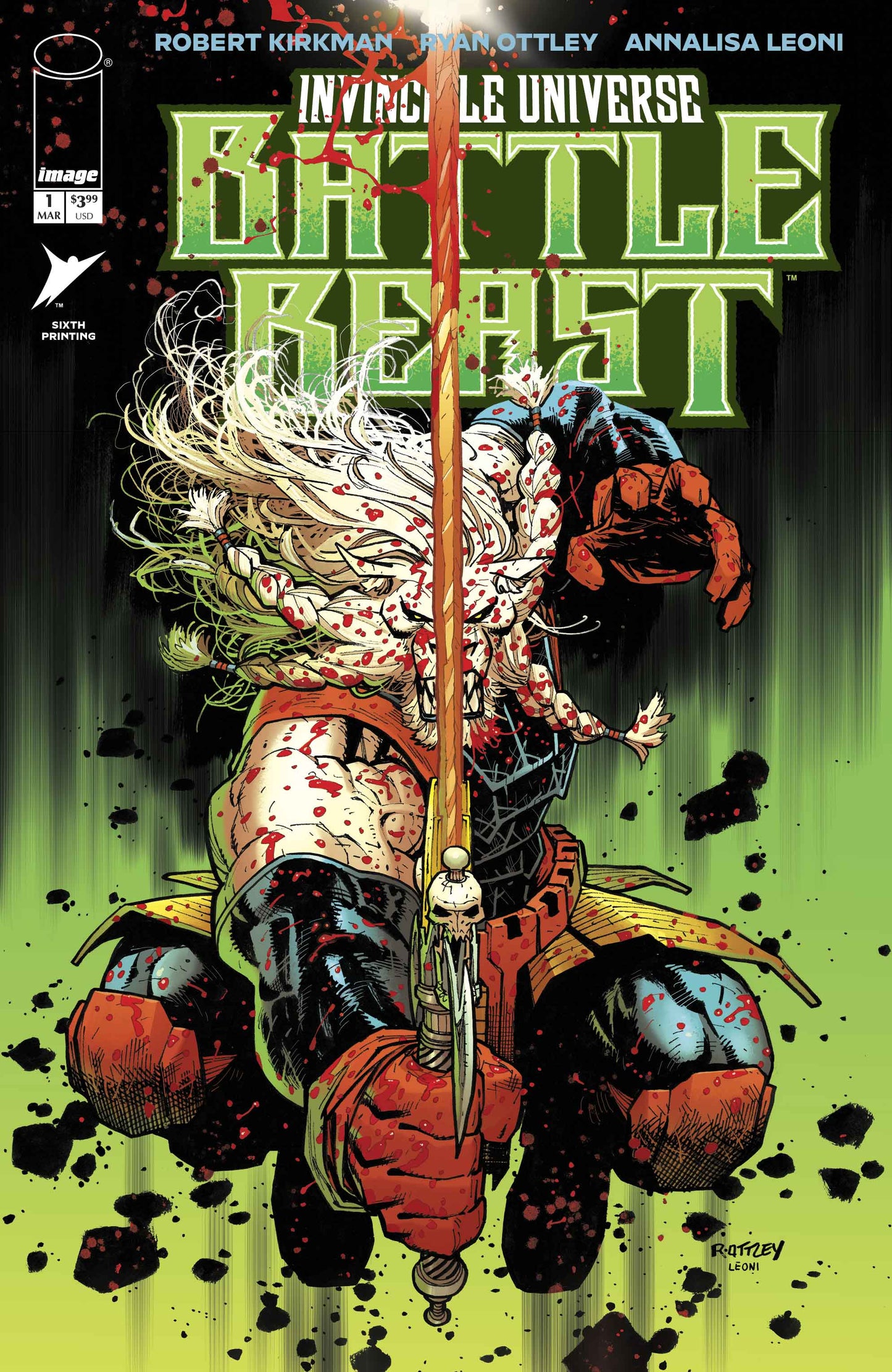 INVINCIBLE UNIVERSE BATTLE BEAST #1 6TH PTG - DUE 18/3/26
