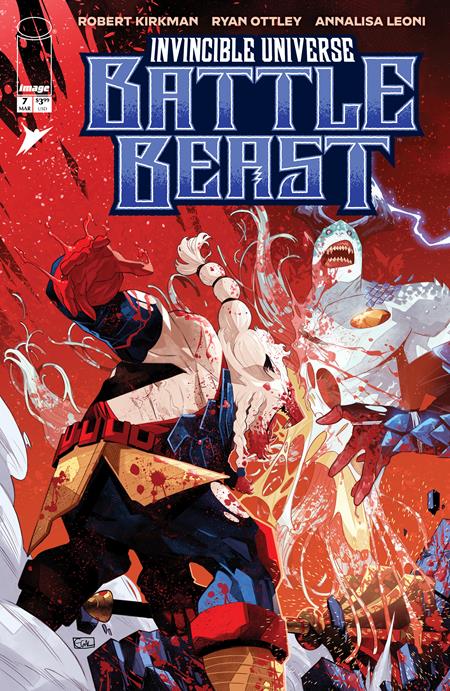 INVINCIBLE UNIVERSE BATTLE BEAST #7 CVR E INC 1:50 EDWIN GALMON VAR