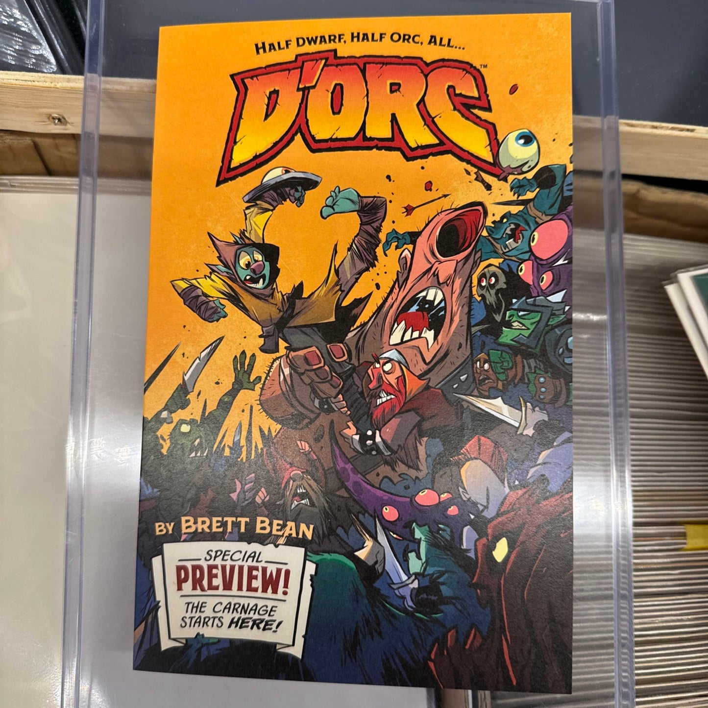 DORC PREVIEW ASHCAN - BRETT BEAN - RED HOT!