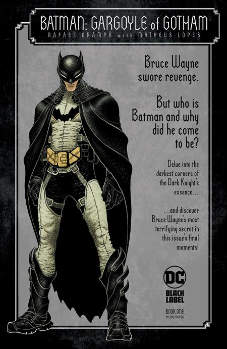 PREORDER 12/12/23 BATMAN GARGOYLE OF GOTHAM #1 Second Printing