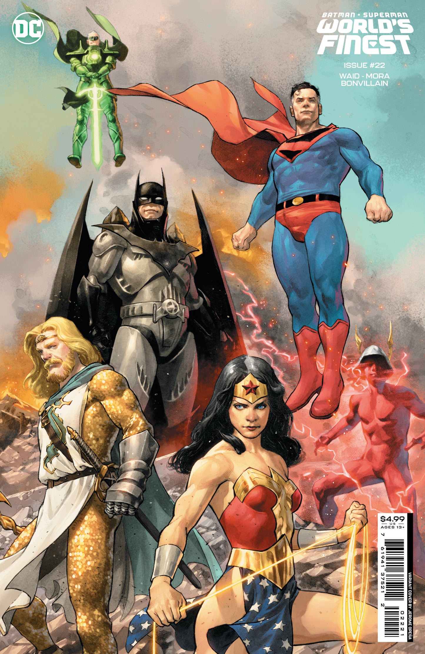 PREORDER 19/12/23 BATMAN SUPERMAN WORLDS FINEST #22 CVR B JEROME OPENA CARD STOCK VAR