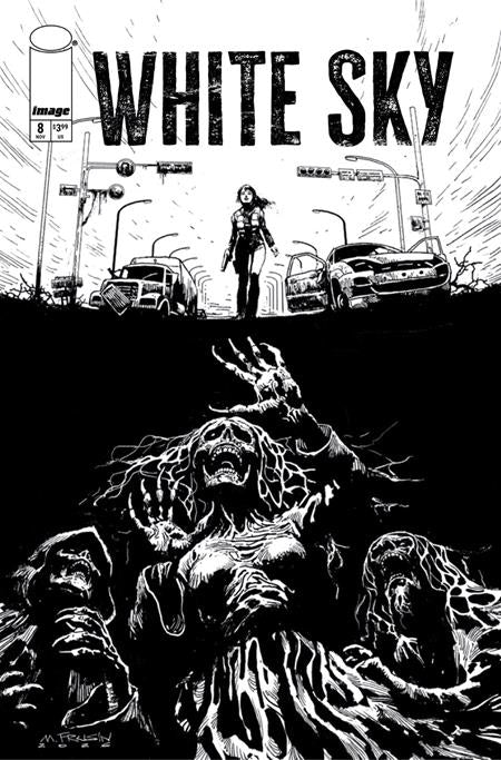 WHITE SKY #8 CVR B MARCELO FRUSIN B&W VAR (MR) - PREORDER (FOC 23/11/26) DUE IN STORE 30/12/26