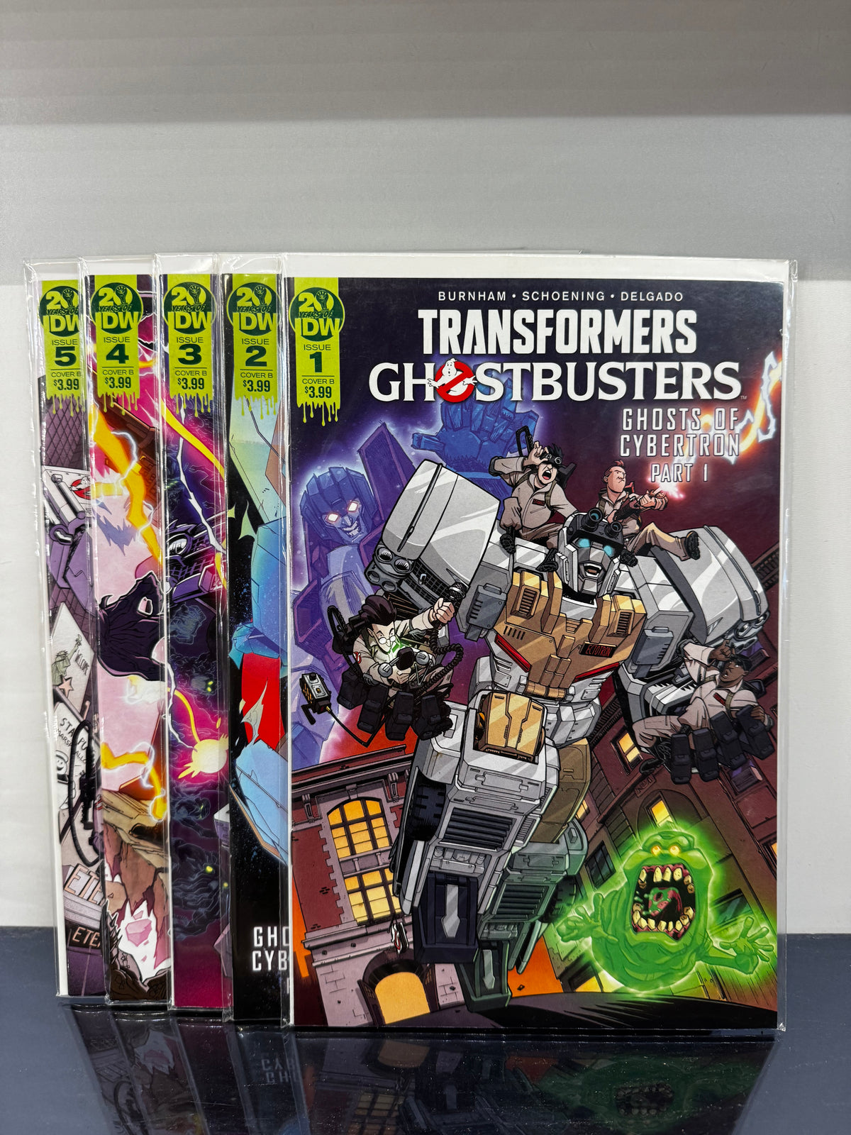 TRANSFORMERS GHOSTBUSTERS #1,2,3,4,5 CVR B SET