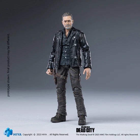 HIYA Exquisite Mini Series 1/18 Scale 4 Inch The Walking Dead Dead City Negan Action Figure PREORDER Q4 24