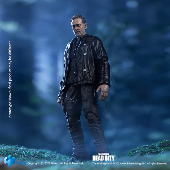 HIYA Exquisite Mini Series 1/18 Scale 4 Inch The Walking Dead Dead City Negan Action Figure PREORDER Q4 24