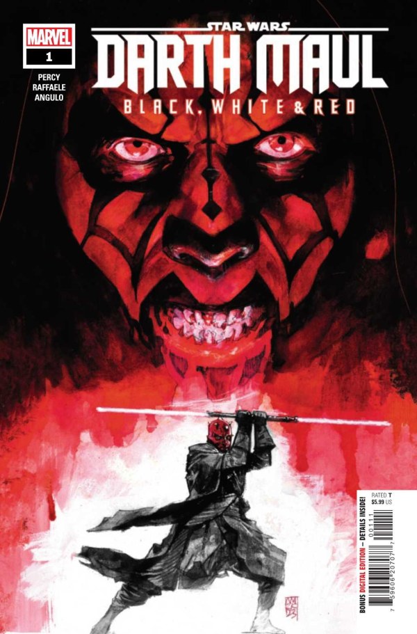 STAR WARS DARTH MAUL BLACK WHITE & RED #1 (OF 4)