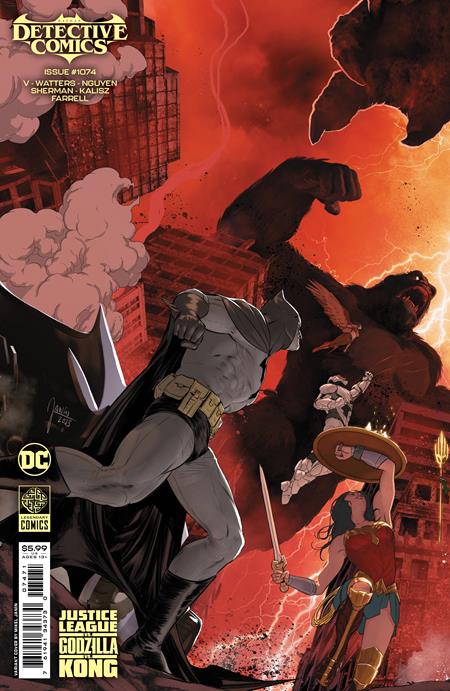 DETECTIVE COMICS #1074 CVR G MIKEL JANIN JUSTICE LEAGUE VS GODZILLA VS KONG CARD STOCK VAR