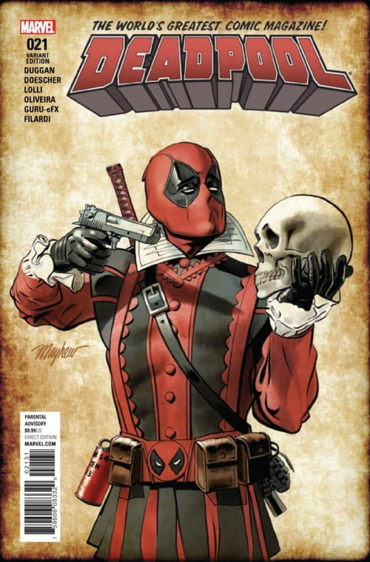 DEADPOOL #21 (2016) MAYHEW SHAKESPEARE VAR NOW