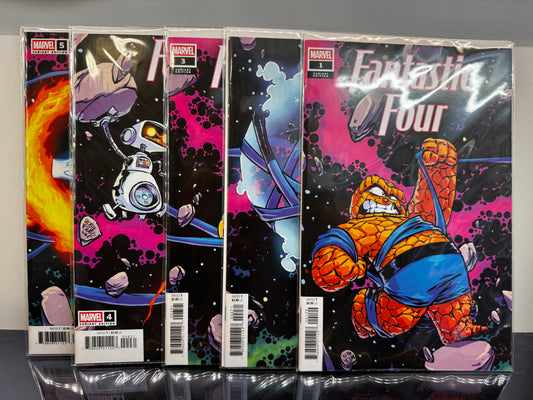 FANTASTIC FOUR (2025) SKOTTIE YOUNG CONNECTING VAR SET OF 5
