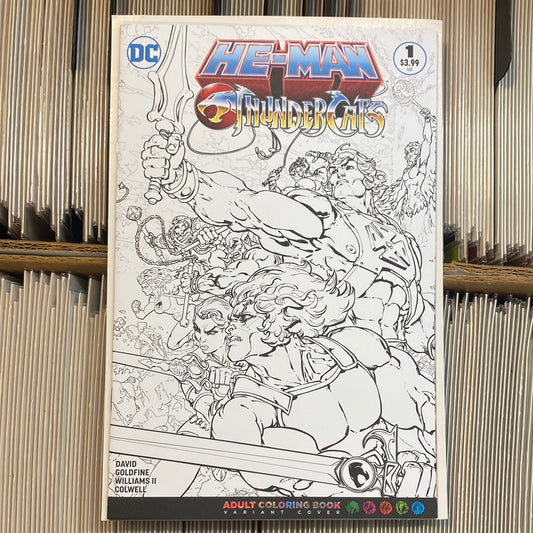 HE-MAN THUNDERCATS #1 ADULT COLORING BOOK VAR