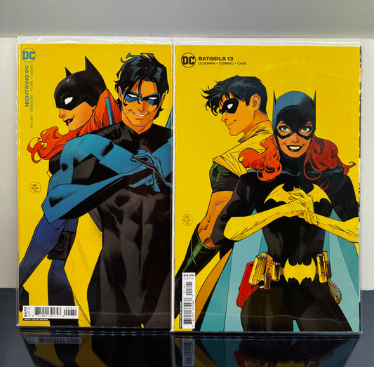 Nightwing #99 & Batgirls #13 Cover B Dan Mora Card Stock Variant Set - Hot Books!